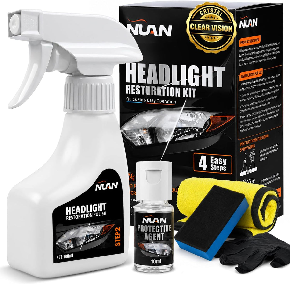 Kit de restauration des phares de voiture 🇨🇮
