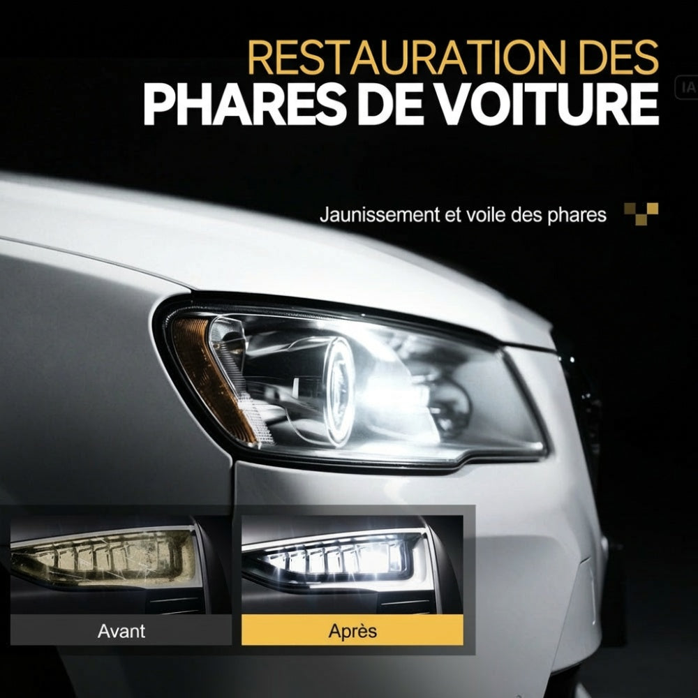 Kit de restauration des phares de voiture