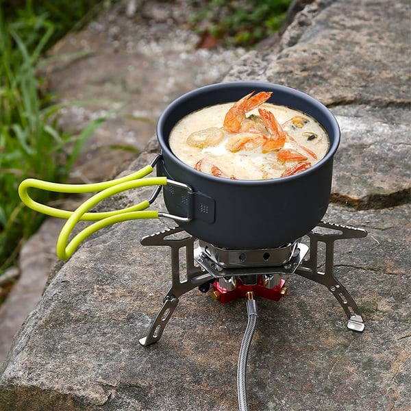 Réchaud à gaz résistant au vent pour le camping et l'extérieur